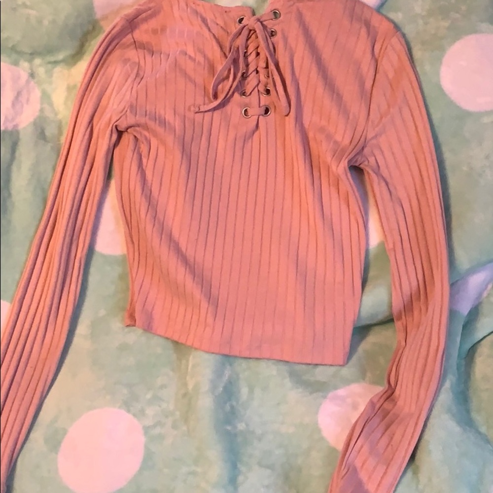 Pink long sleeve shirt